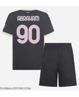 Günstige AC Milan Tammy Abraham #90 3rd trikot Kinder 2024-25 Kurzarm (+ Kurze Hosen)